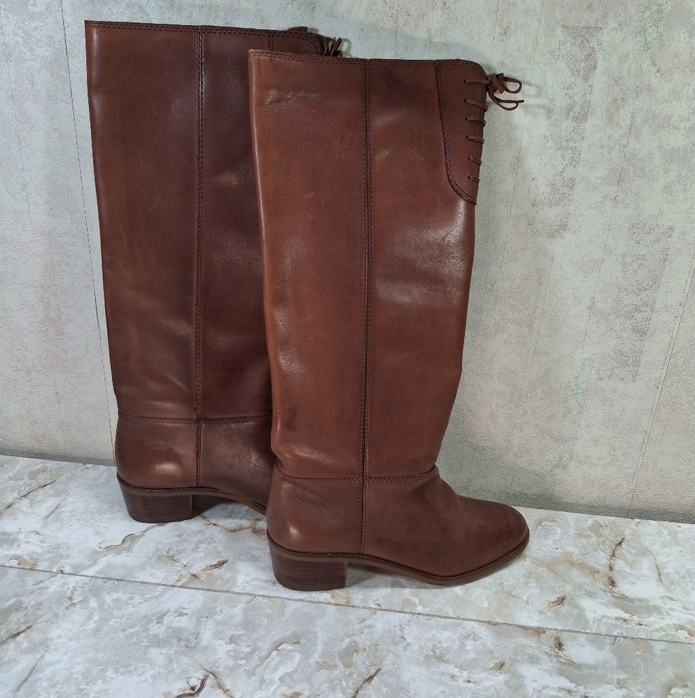 Brazillian Leather Knee High Equestrian English Riding Boot Womens 6.5